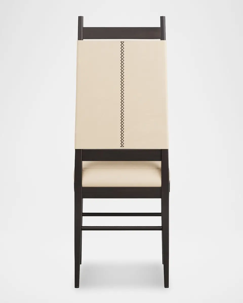 Arteriors Keegan Leather Dining Chair | Thumbnail 3 Arteriors Keegan Leather Dining Chair | Thumbnail 3