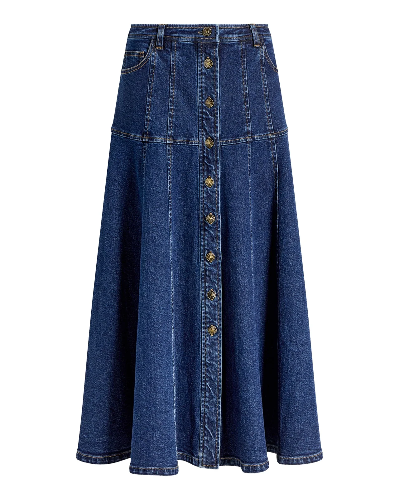 Veena Denim Midi Skirt Veena Denim Midi Skirt