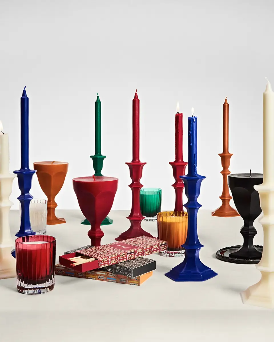 Baccarat Harcourt Candlestick Candle, Ivory | Thumbnail 3 Baccarat Harcourt Candlestick Candle, Ivory | Thumbnail 3
