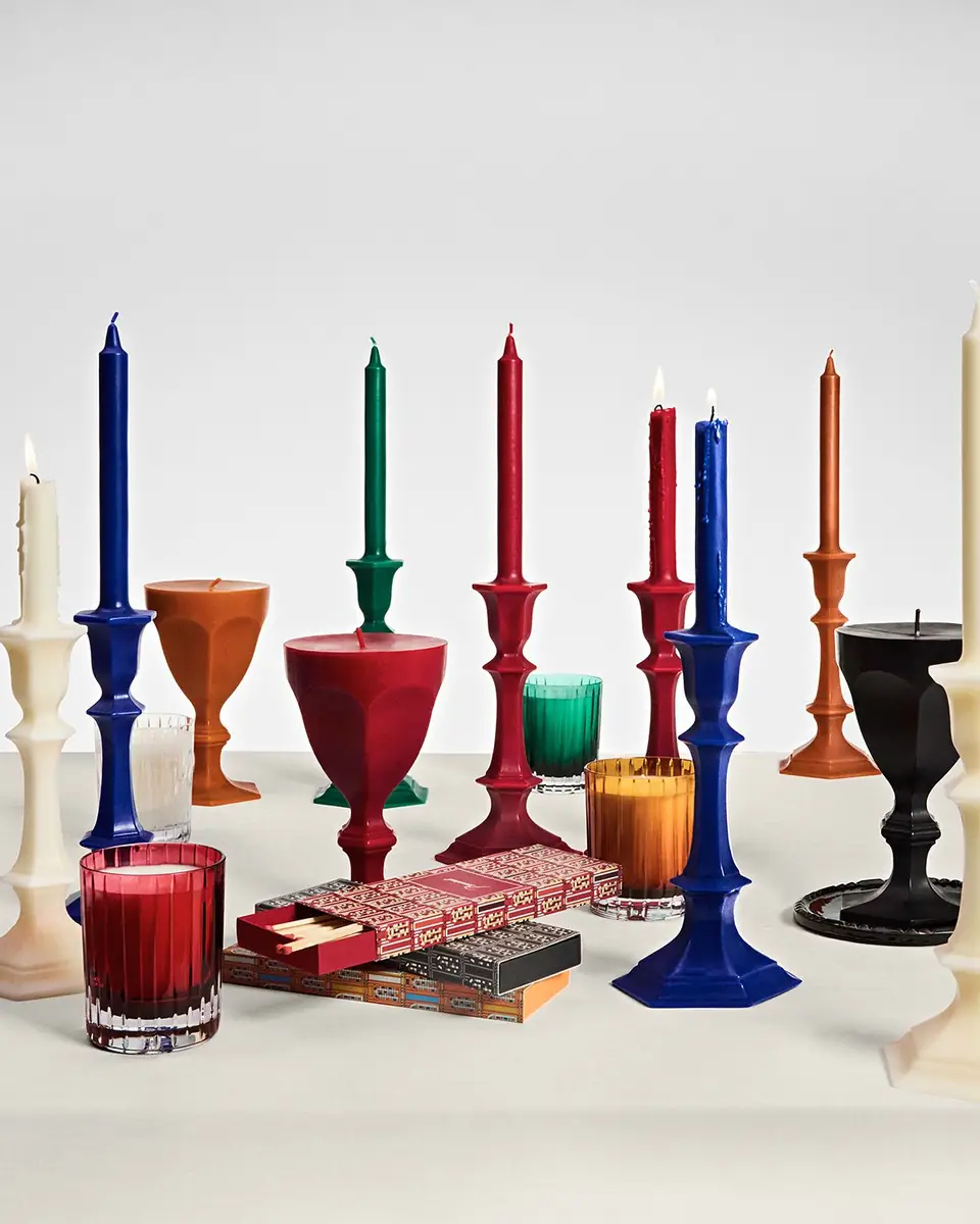 Baccarat Harcourt Candlestick Candle, Ivory | Thumbnail 4 Baccarat Harcourt Candlestick Candle, Ivory | Thumbnail 4