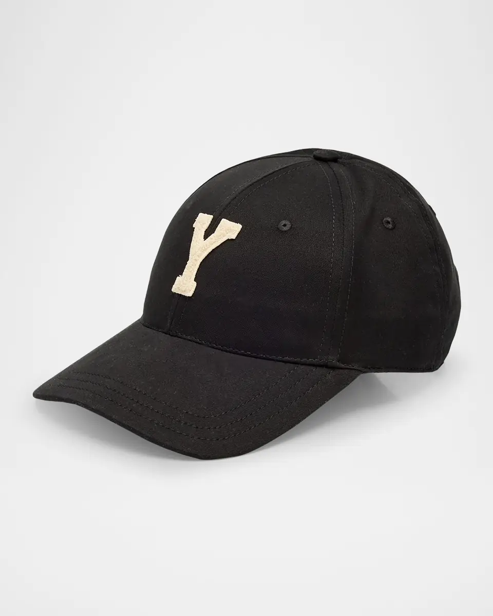 Saint Laurent Men's Y Varsity Six-Panel Baseball Cap | Thumbnail 3 Saint Laurent Men's Y Varsity Six-Panel Baseball Cap | Thumbnail 3