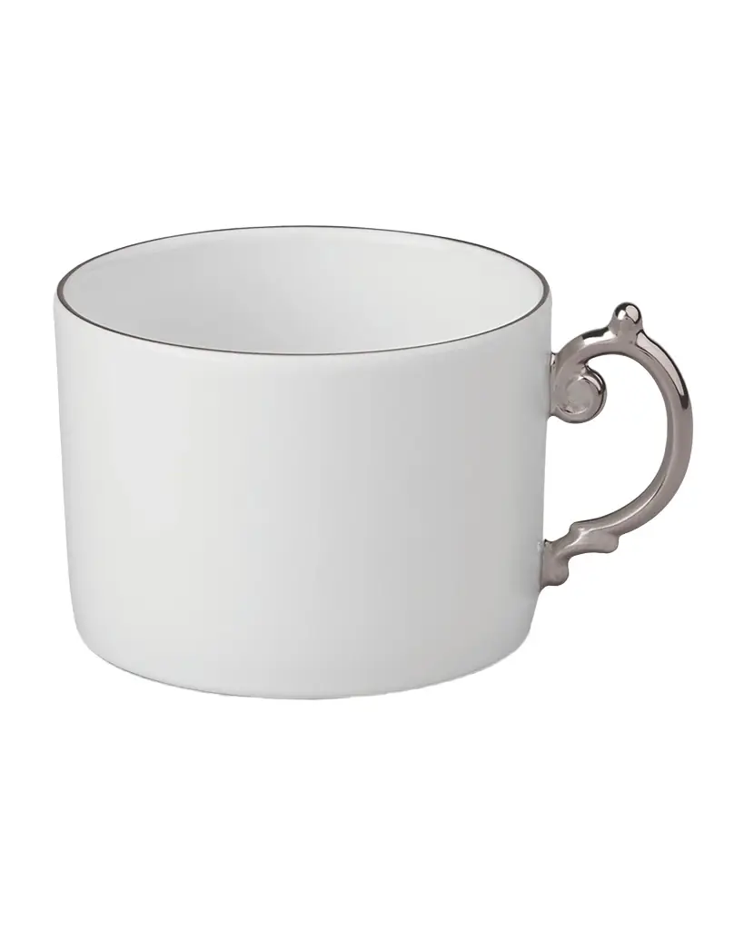 L'Objet Aegean Platinum-Trim Tea Cup, 8 oz.