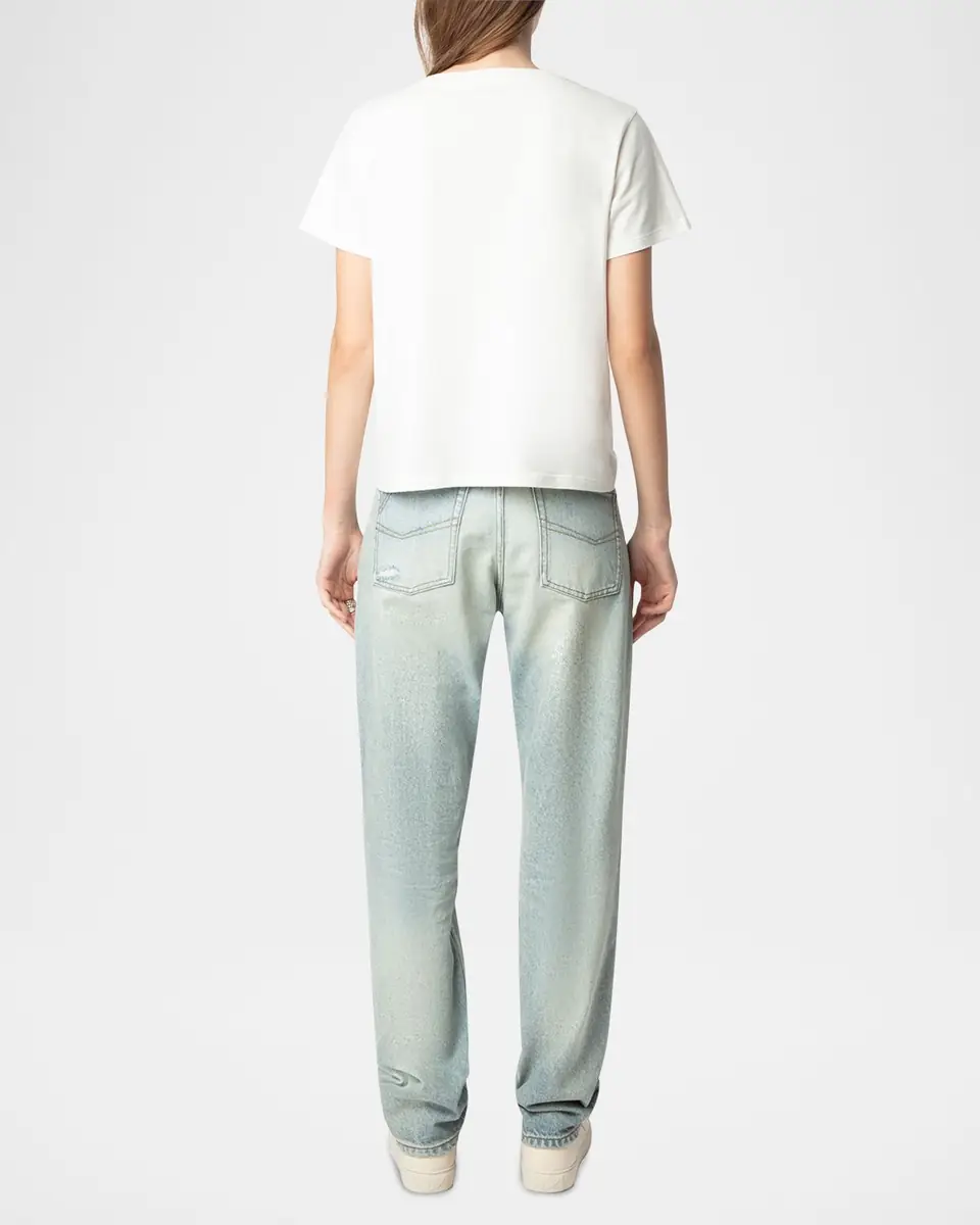 Zadig & Voltaire Alys Embellished Big Heart T-Shirt | Thumbnail 2