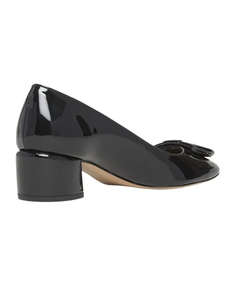 Ferragamo Mara Patent Gancini Block-Heel Pumps | Image 1 Ferragamo Mara Patent Gancini Block-Heel Pumps | Image 1