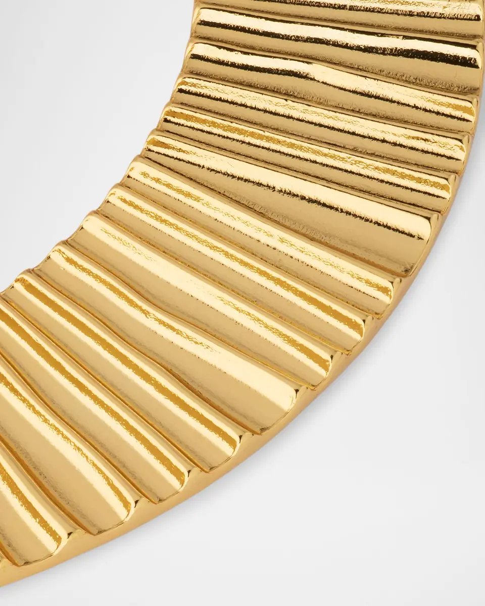 Kenneth Jay Lane Three-Part Tapered Ribbed Choker Necklace | Thumbnail 3