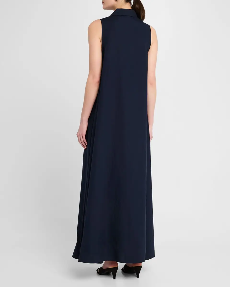 Emporio Armani Trapeze Cotton Poplin Maxi Shirtdress | Thumbnail 2 Emporio Armani Trapeze Cotton Poplin Maxi Shirtdress | Thumbnail 2