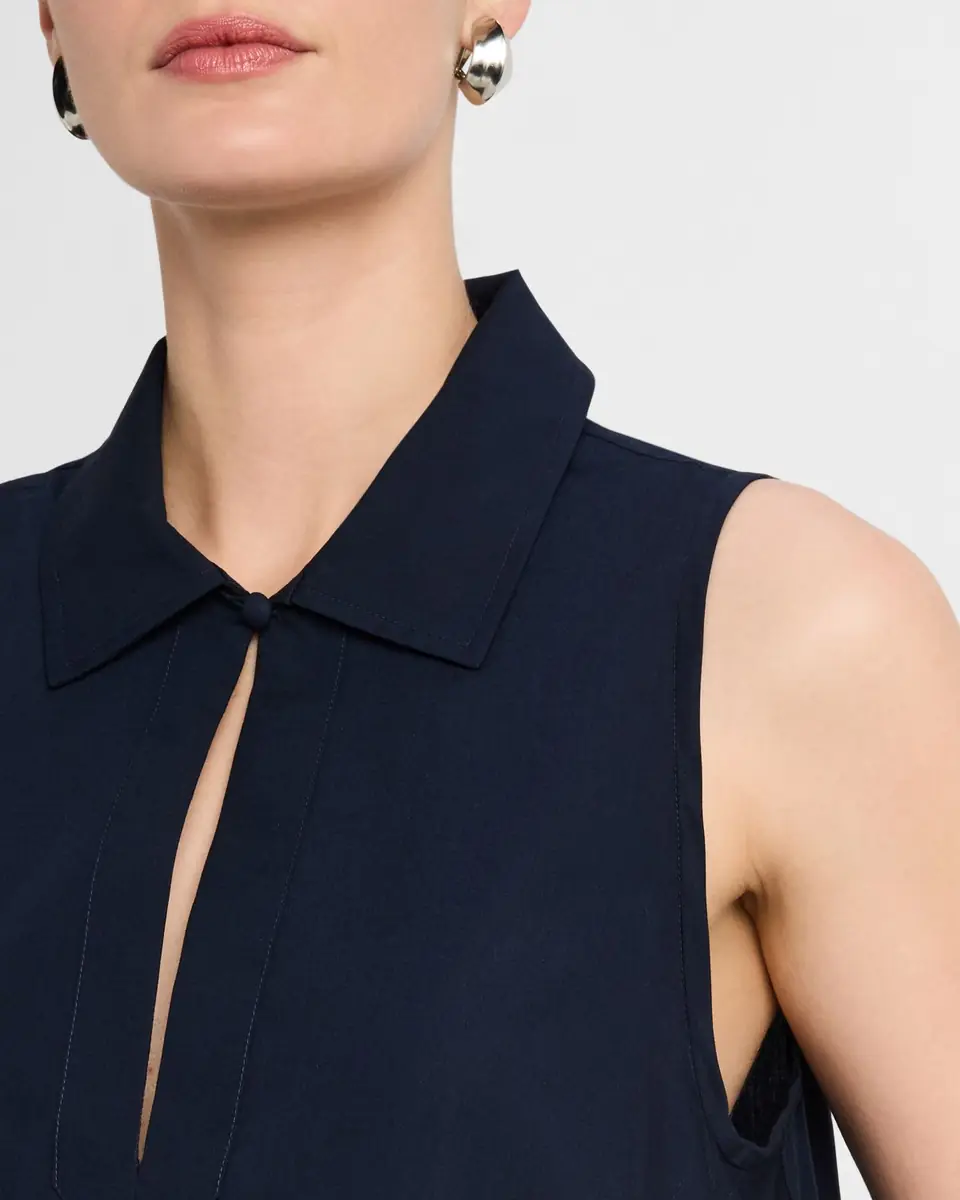 Emporio Armani Trapeze Cotton Poplin Maxi Shirtdress | Thumbnail 4 Emporio Armani Trapeze Cotton Poplin Maxi Shirtdress | Thumbnail 4