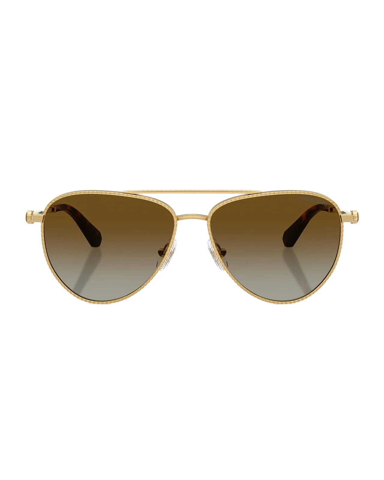 SK7031 Crystal Metal Aviator Sunglasses