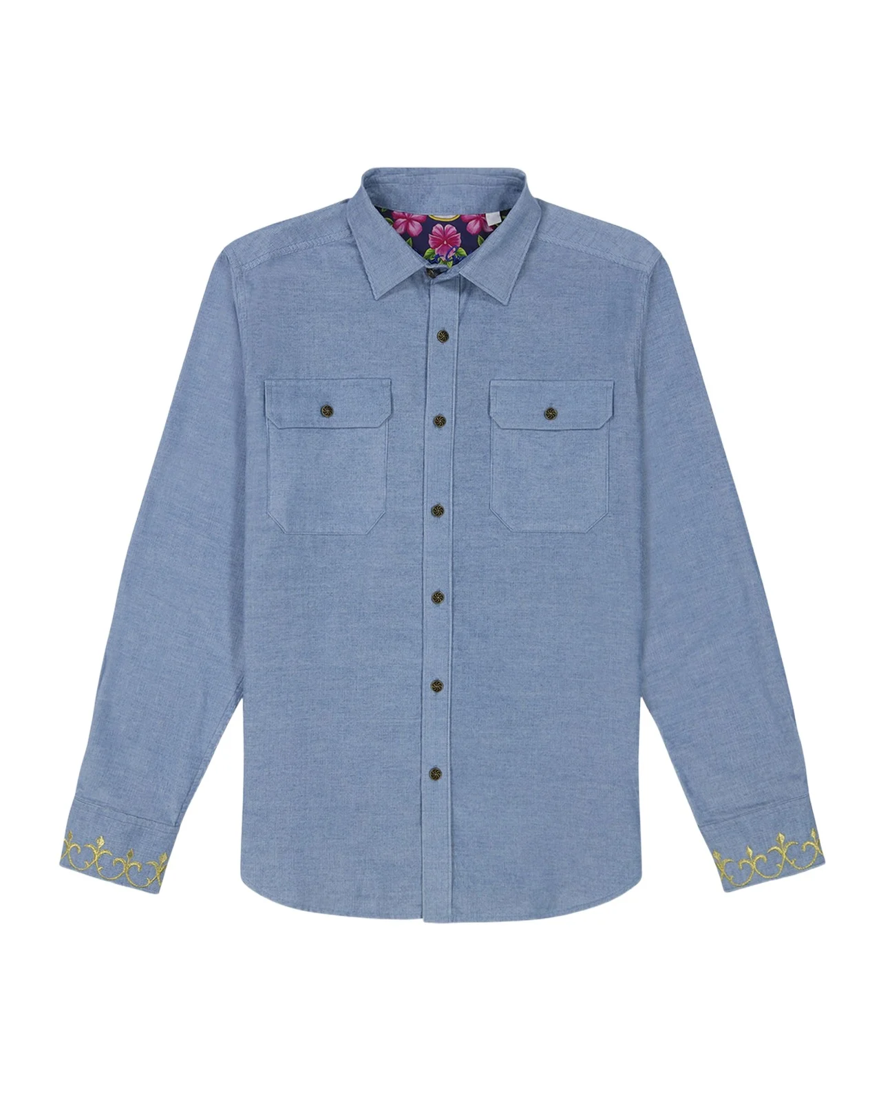Men's Embroidered Corduroy Shirt Jacket Men's Embroidered Corduroy Shirt Jacket