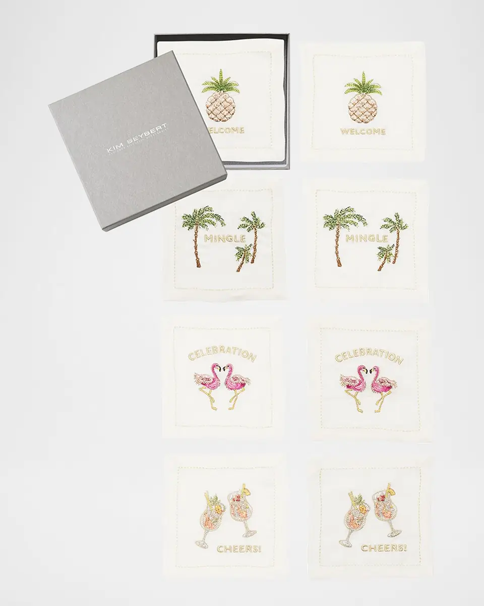 Kim Seybert Mingle Embroidered Cocktail Napkins, Set of 8 | Thumbnail 2 Kim Seybert Mingle Embroidered Cocktail Napkins, Set of 8 | Thumbnail 2