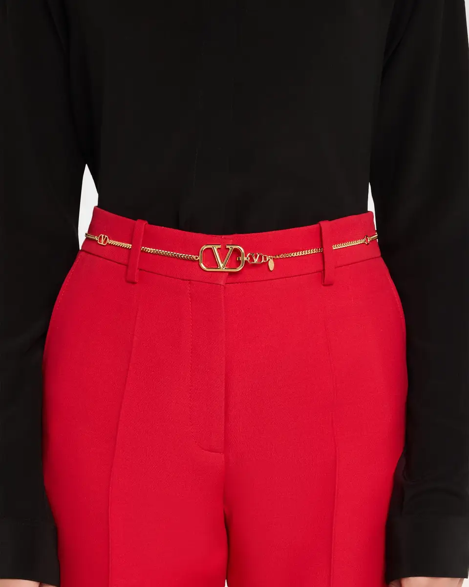 Valentino Garavani VLogo Signature Chain Belt | Image 1 Valentino Garavani VLogo Signature Chain Belt | Image 1