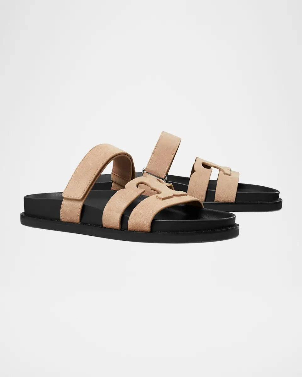 Tory Burch Ines Suede Sporty Slide Sandals | Thumbnail 2 Tory Burch Ines Suede Sporty Slide Sandals | Thumbnail 2