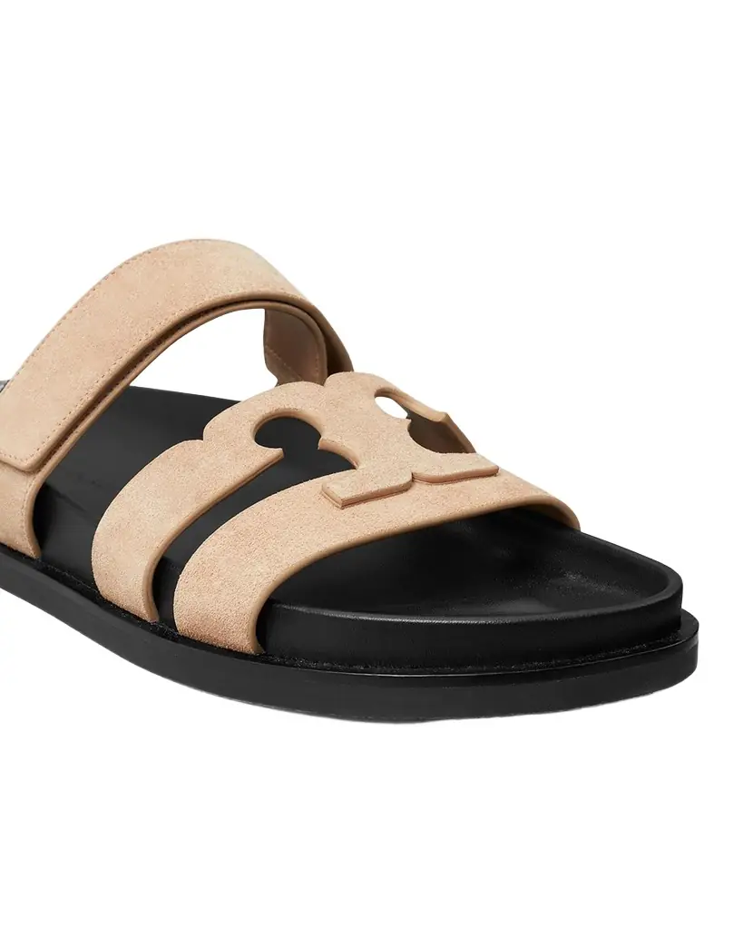 Tory Burch Ines Suede Sporty Slide Sandals | Image 1 Tory Burch Ines Suede Sporty Slide Sandals | Image 1