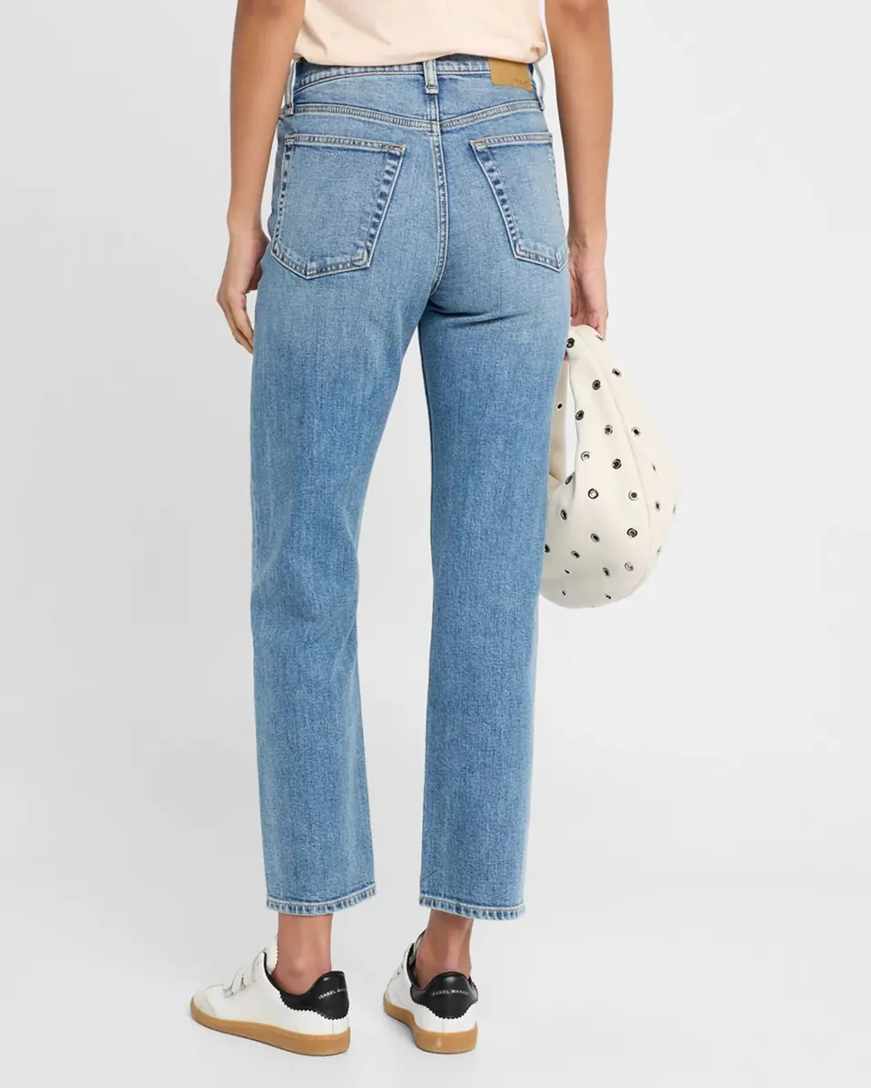 rag & bone Harlow Mid-Rise Ankle Straight Jeans | Thumbnail 3 rag & bone Harlow Mid-Rise Ankle Straight Jeans | Thumbnail 3
