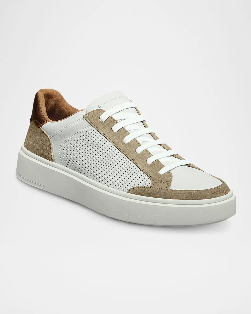 Allen Edmonds Men's Oliver Perforated Leather Slip-On Sneakers | Thumbnail 2