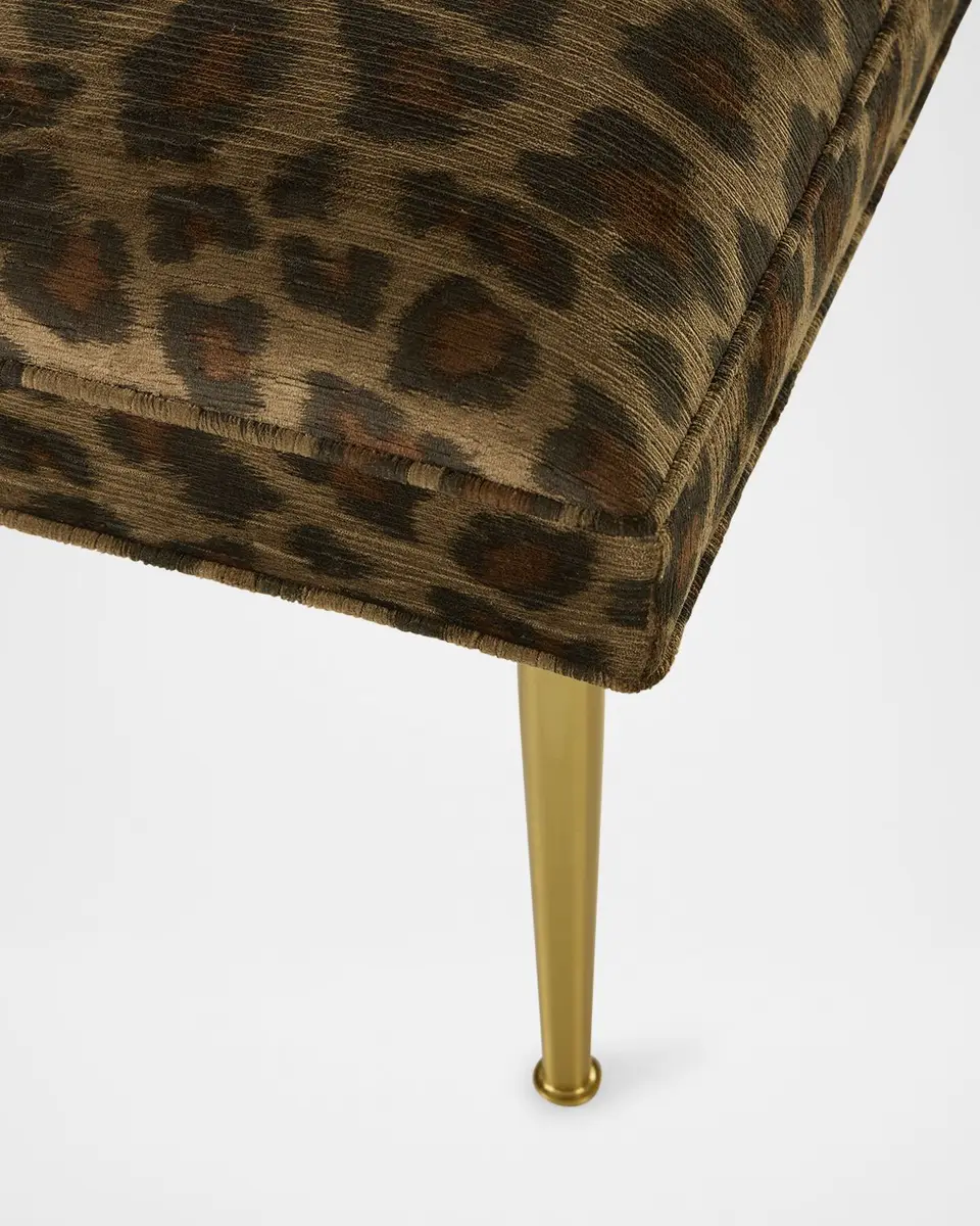 Haute House Kylee Leopard Bench, 42" | Thumbnail 6 Haute House Kylee Leopard Bench, 42" | Thumbnail 6