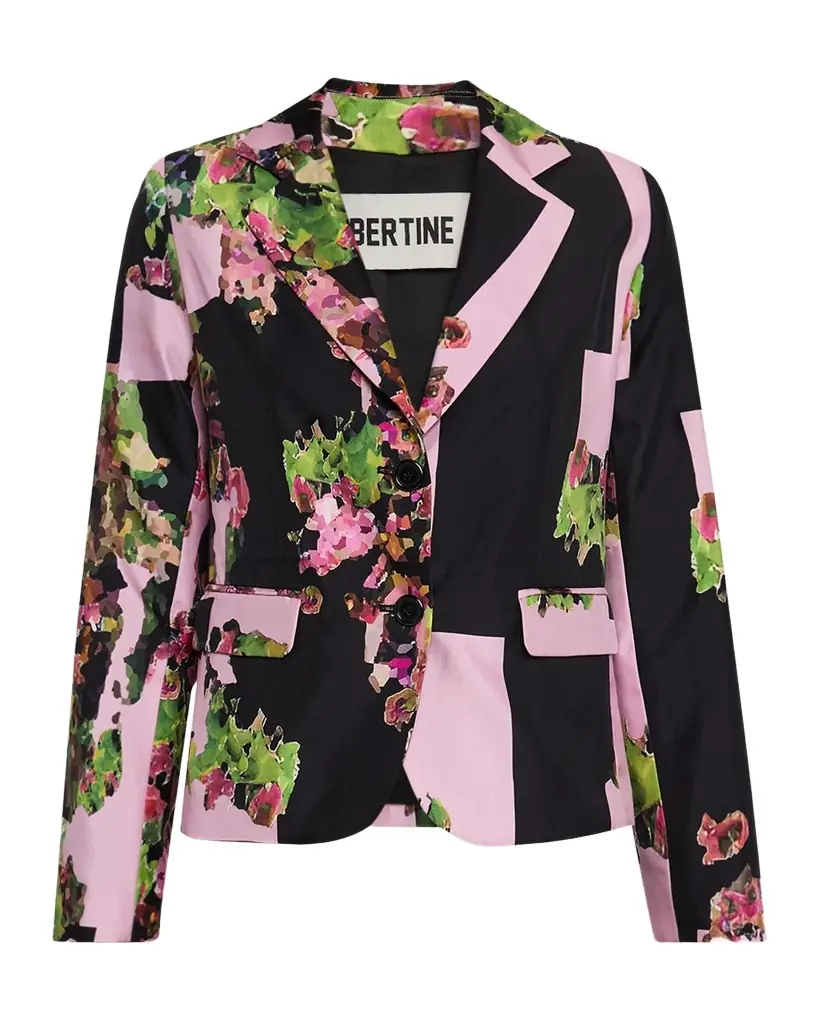Libertine Pink London Terrace Single-Breasted Short Jacket | Image 1 Libertine Pink London Terrace Single-Breasted Short Jacket | Image 1