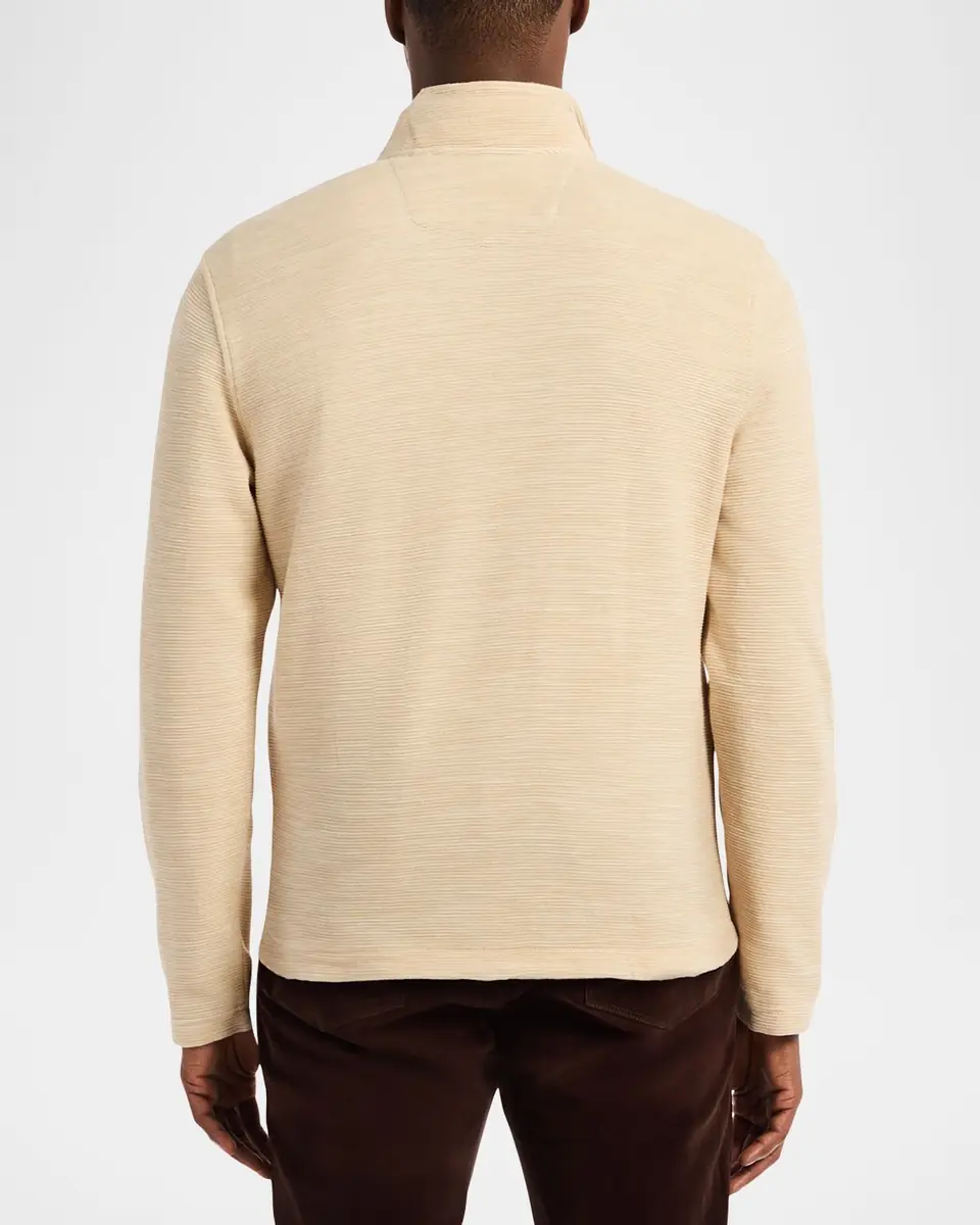 Robert Graham Men's Heathered Knit Quarter-Zip Sweater | Thumbnail 3 Robert Graham Men's Heathered Knit Quarter-Zip Sweater | Thumbnail 3