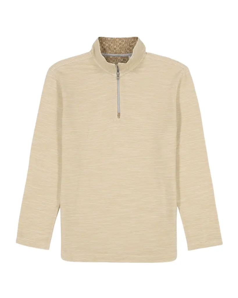Men's Heathered Knit Quarter-Zip Sweater Men's Heathered Knit Quarter-Zip Sweater