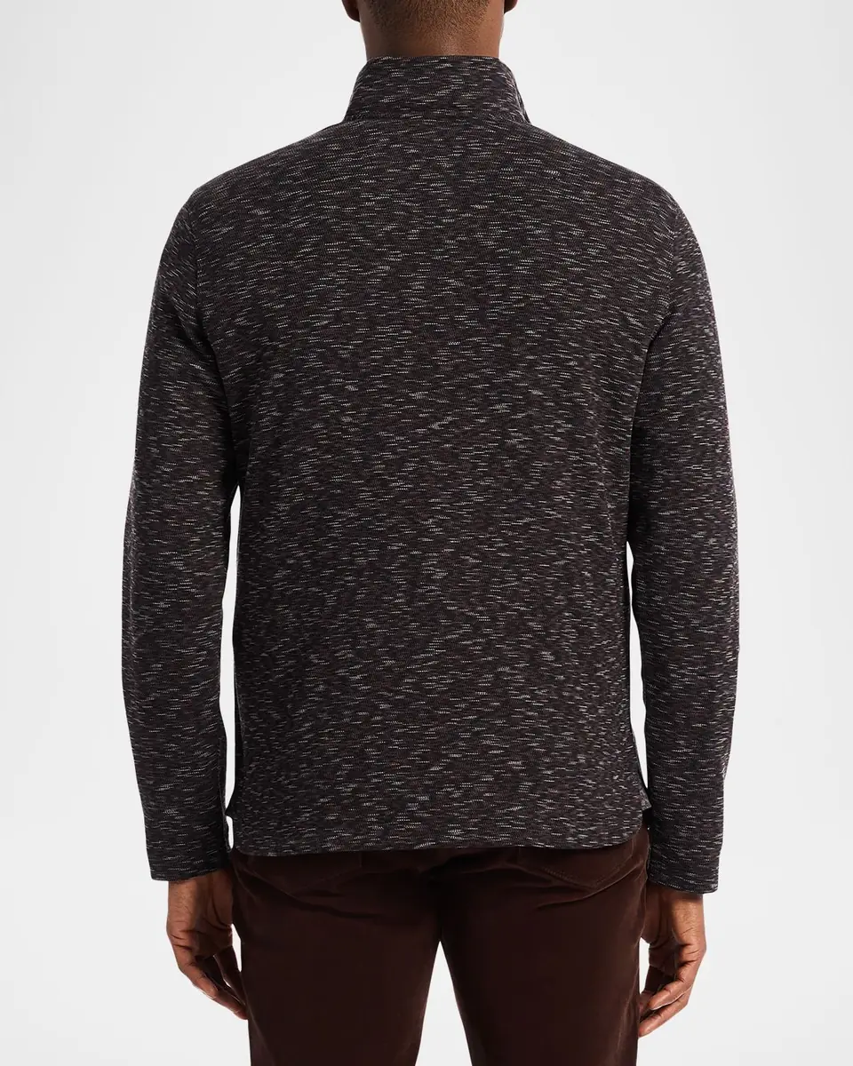 Robert Graham Men's Matson Heathered Quarter-Zip Sweater | Thumbnail 2 Robert Graham Men's Matson Heathered Quarter-Zip Sweater | Thumbnail 2