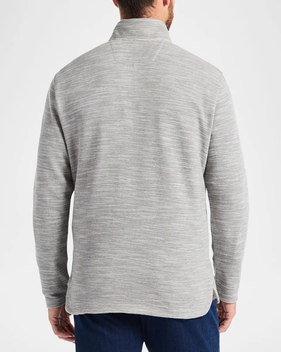 Robert Graham Men's Heathered Knit Quarter-Zip Sweater | Thumbnail 3
