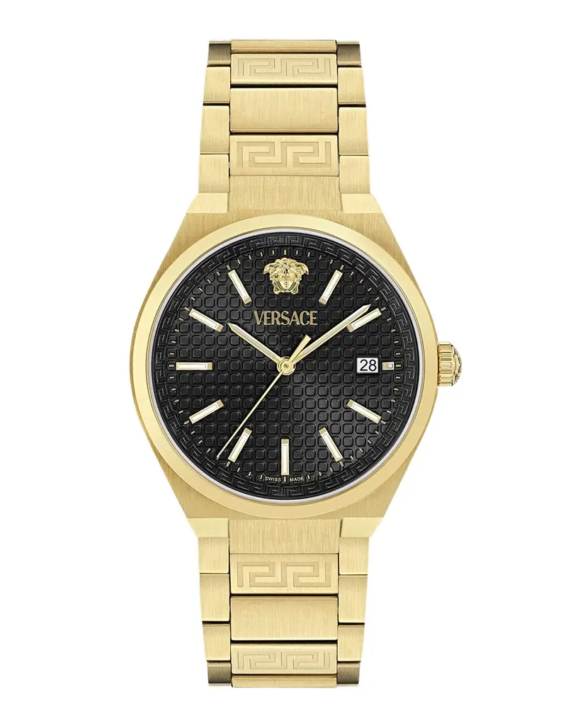 Versace V-Auria 39MM IP Yellow Gold Bracelet Watch | Image 1 Versace V-Auria 39MM IP Yellow Gold Bracelet Watch | Image 1