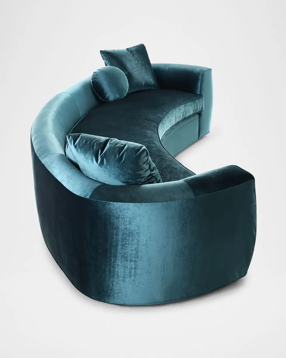 Haute House Carmen Peacock Sofa, 122" | Thumbnail 3 Haute House Carmen Peacock Sofa, 122" | Thumbnail 3