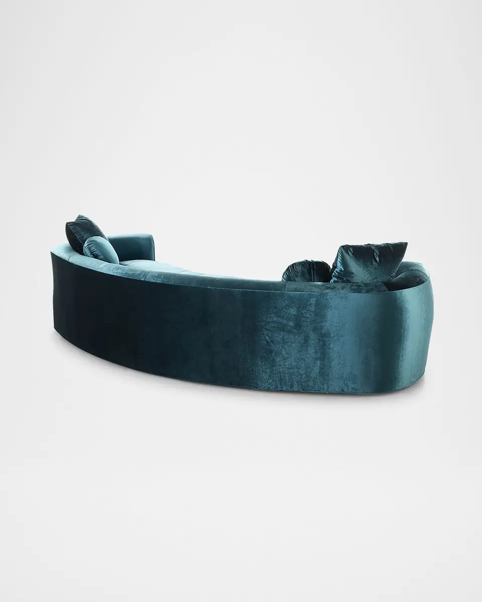 Haute House Carmen Peacock Sofa, 122" | Thumbnail 5 Haute House Carmen Peacock Sofa, 122" | Thumbnail 5