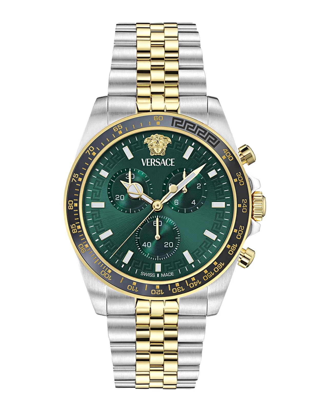 Greca Chrono Wave 43MM Two Tone Bracelet Watch Greca Chrono Wave 43MM Two Tone Bracelet Watch