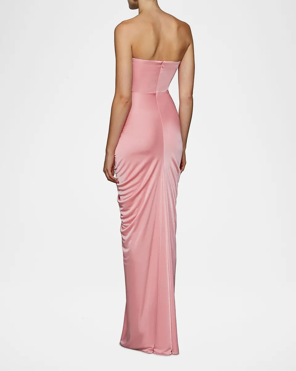 Et Ochs Selena Strapless Draped Glossy Jersey Gown | Thumbnail 11 Et Ochs Selena Strapless Draped Glossy Jersey Gown | Thumbnail 11