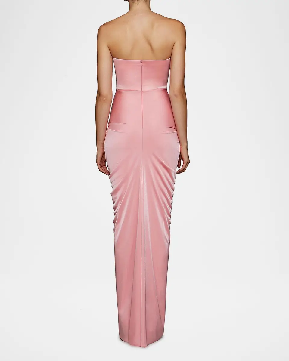 Et Ochs Selena Strapless Draped Glossy Jersey Gown | Thumbnail 15 Et Ochs Selena Strapless Draped Glossy Jersey Gown | Thumbnail 15