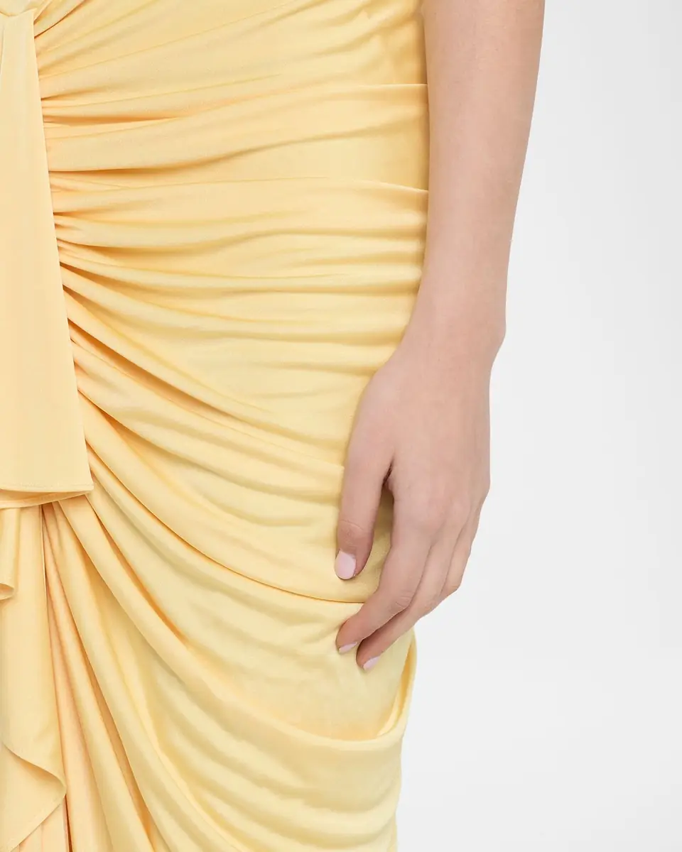 Et Ochs Selena Strapless Draped Glossy Jersey Gown | Thumbnail 8 Et Ochs Selena Strapless Draped Glossy Jersey Gown | Thumbnail 8
