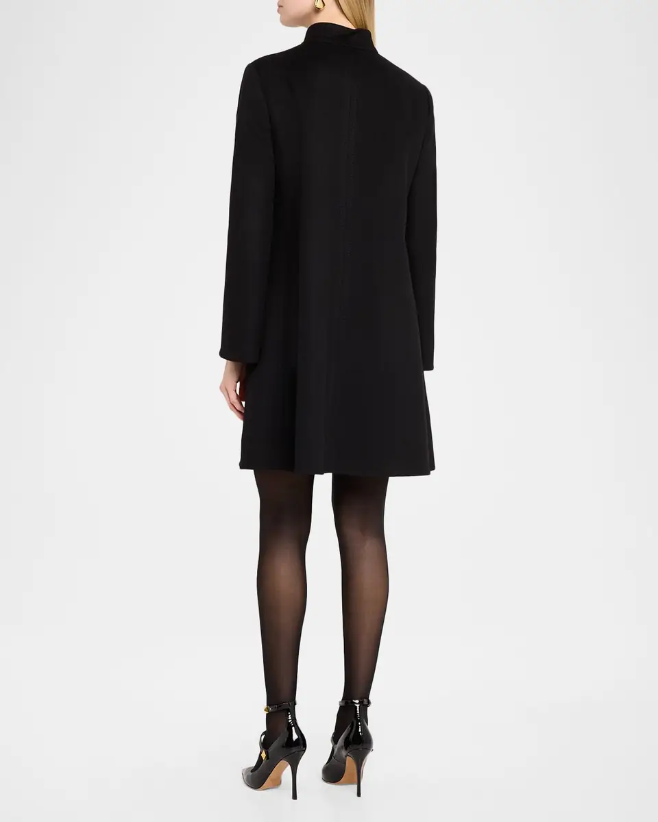 Valentino Garavani VLogo Single-Breasted Wool-Cashmere Coat | Thumbnail 2 Valentino Garavani VLogo Single-Breasted Wool-Cashmere Coat | Thumbnail 2