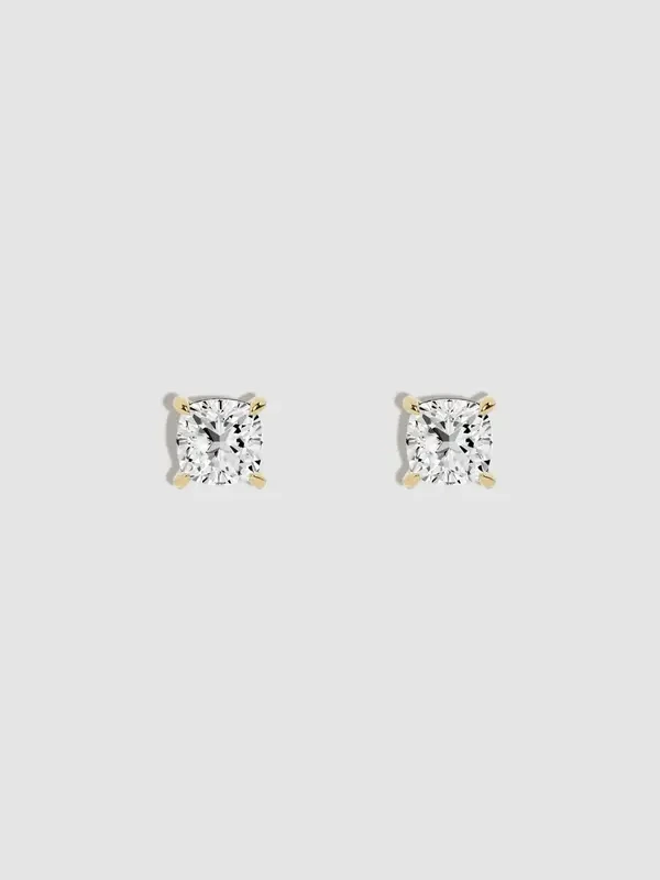 JF Lab - Cushion Cut Stud Earrings JF Lab - Cushion Cut Stud Earrings