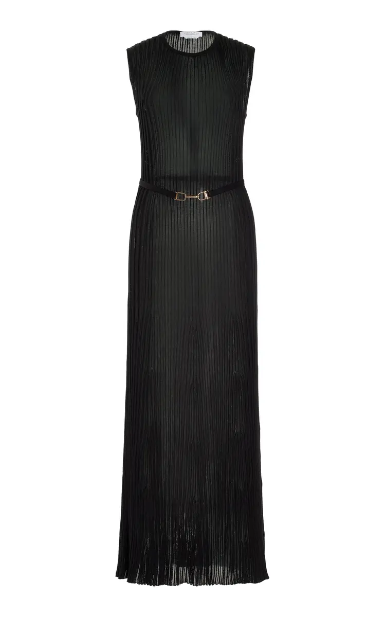 Gabriela Hearst Meier Knit Dress in Black Silk | Image 1 Gabriela Hearst Meier Knit Dress in Black Silk | Image 1