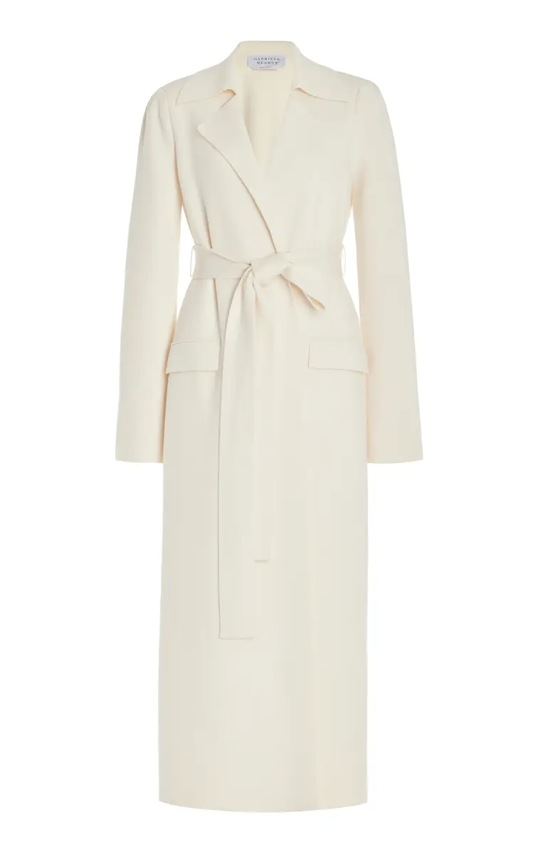GABRIELA HEARST Evan Knit Trench Coat in Wool | Image 1 GABRIELA HEARST Evan Knit Trench Coat in Wool | Image 1