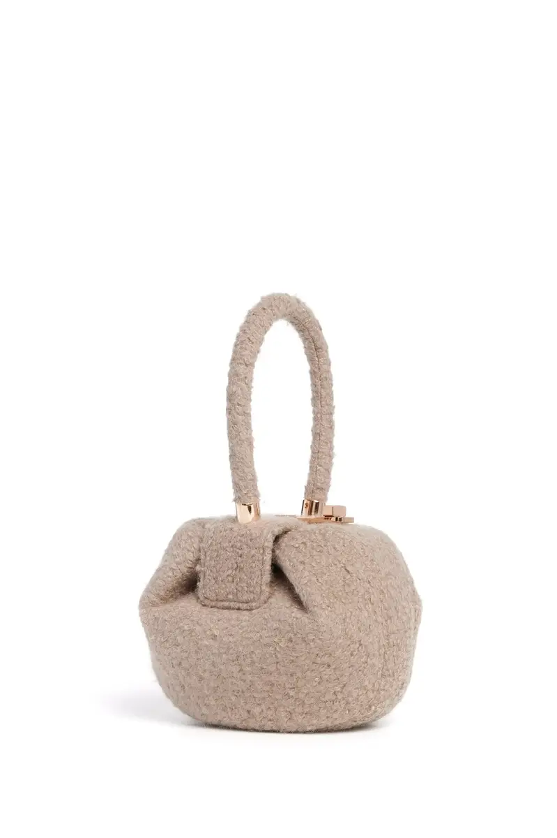 GABRIELA HEARST Demi Bag in Camel Cashmere Boucle | Image 1 GABRIELA HEARST Demi Bag in Camel Cashmere Boucle | Image 1