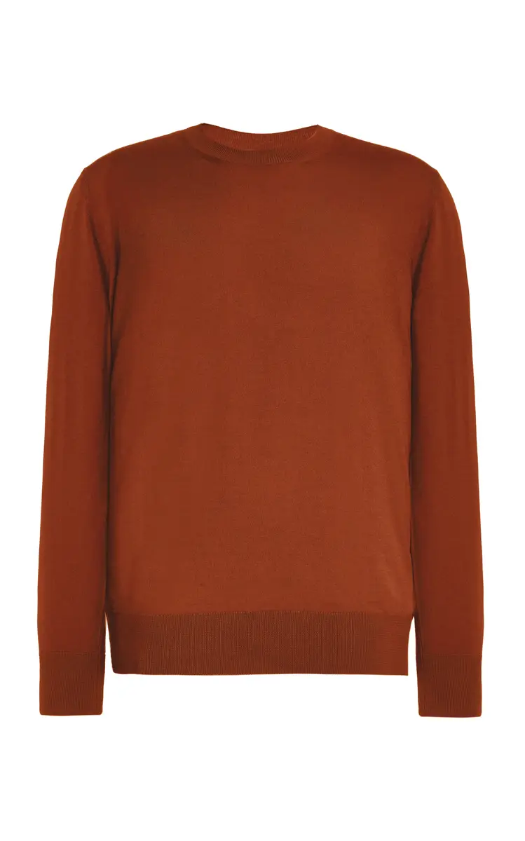 Gabriela Hearst Palco Knit Sweater in Copper Merino Wool