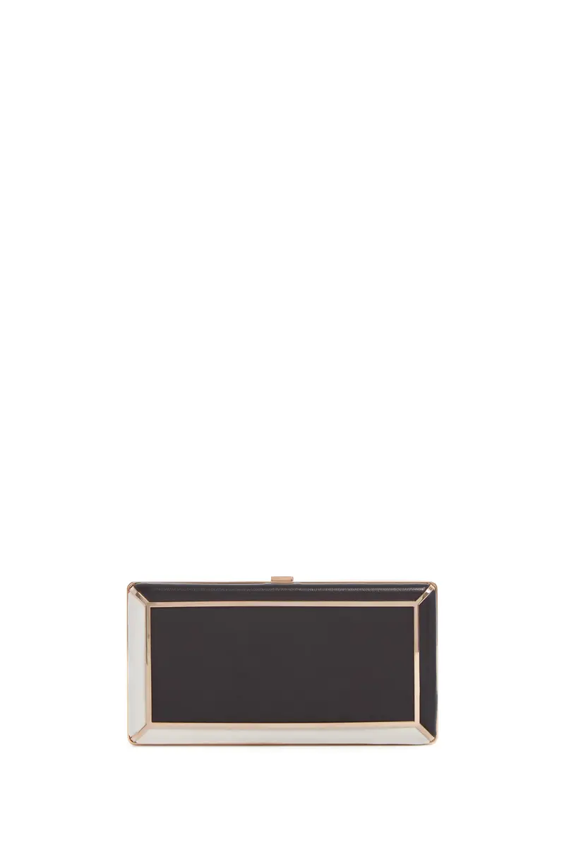 Callas Clutch in Black & Nappa Leather
