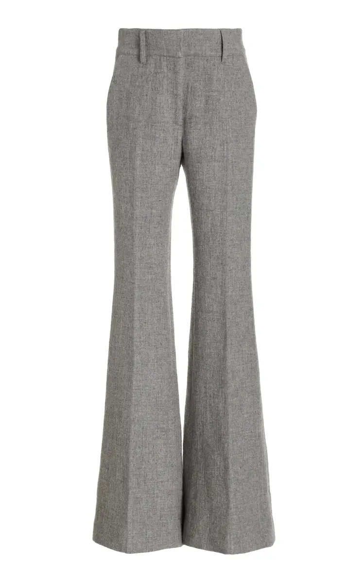 GABRIELA HEARST Rhein Pant in Light Grey Melange Cashmere Linen | Image 1 GABRIELA HEARST Rhein Pant in Light Grey Melange Cashmere Linen | Image 1