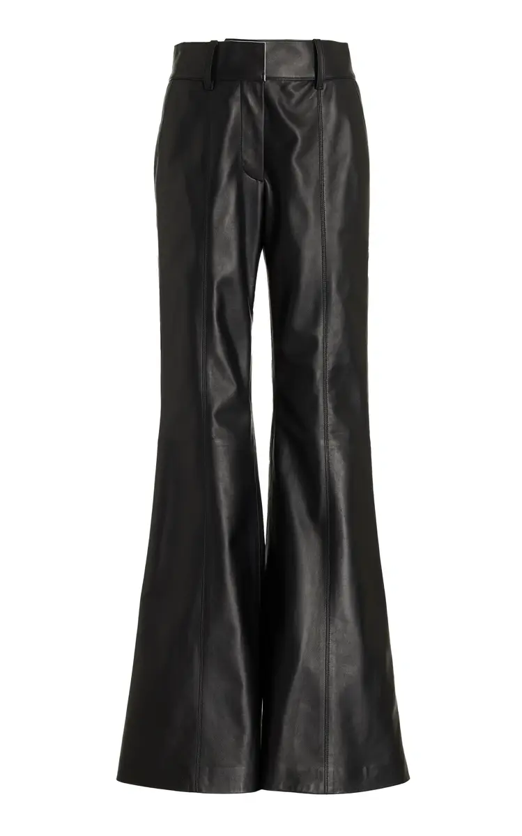 GABRIELA HEARST Rhein Pant in Black Nappa Leather | Image 1 GABRIELA HEARST Rhein Pant in Black Nappa Leather | Image 1