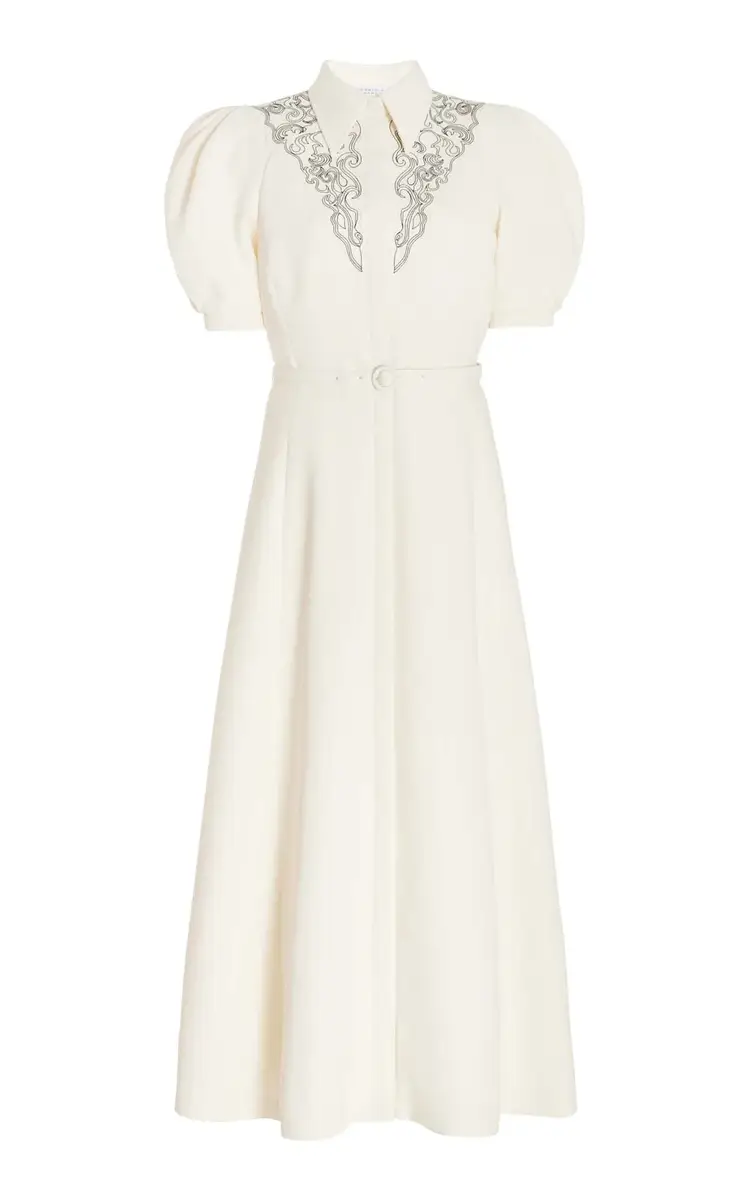 Gabriela Hearst Billy Dress in Double-Face Wool Crepe | Image 1 Gabriela Hearst Billy Dress in Double-Face Wool Crepe | Image 1