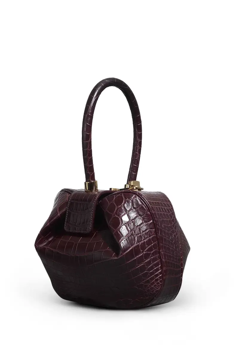 GABRIELA HEARST Nina Bag in Bordeaux Crocodile Leather | Image 1 GABRIELA HEARST Nina Bag in Bordeaux Crocodile Leather | Image 1