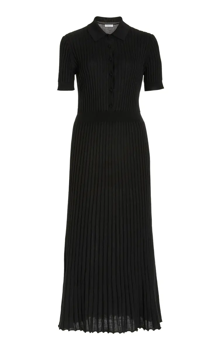 Gabriela Hearst Amor Knit Dress in Black Cashmere Silk | Image 1 Gabriela Hearst Amor Knit Dress in Black Cashmere Silk | Image 1