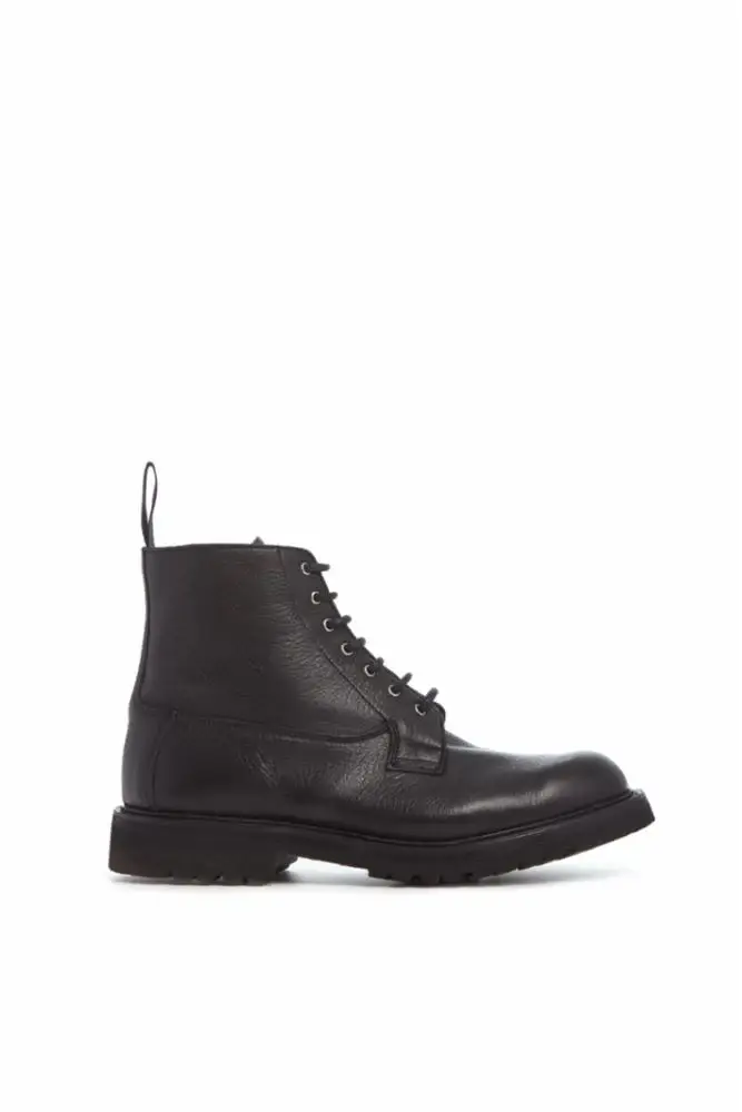 Gabriela Hearst Camilla Derby Boot in Black Leather | Image 1 Gabriela Hearst Camilla Derby Boot in Black Leather | Image 1