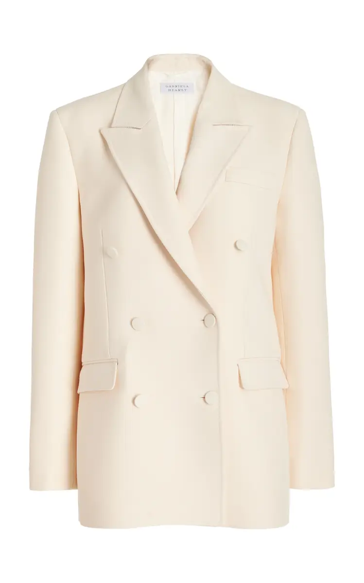 Gabriela Hearst Kees Blazer in Wool Silk Cady | Image 1 Gabriela Hearst Kees Blazer in Wool Silk Cady | Image 1