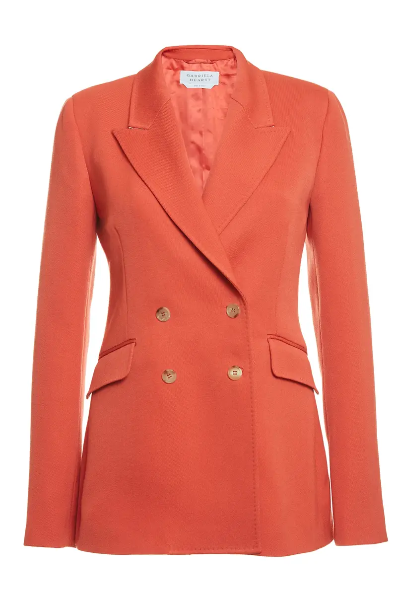 Gabriela Hearst Stephanie Blazer in Spice Virgin Wool | Image 1 Gabriela Hearst Stephanie Blazer in Spice Virgin Wool | Image 1