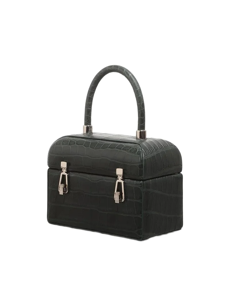 Gabriela Hearst Patsy Bag in Green Crocodile Leather