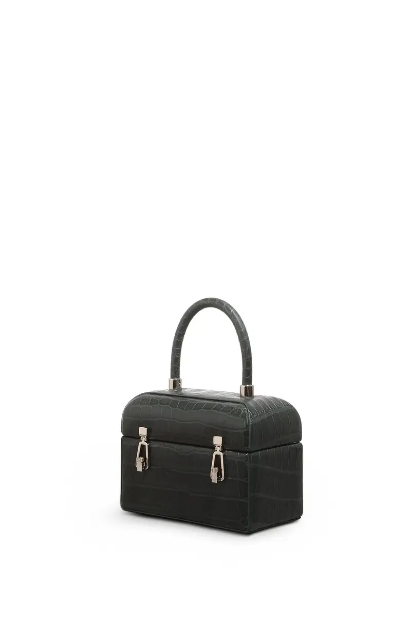 Gabriela Hearst Patsy Bag in Green Crocodile Leather