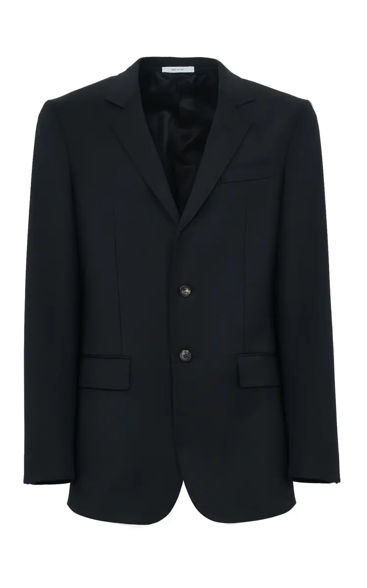 Gabriela Hearst Irving Jacket in Black Sportwear Wool | Image 1 Gabriela Hearst Irving Jacket in Black Sportwear Wool | Image 1